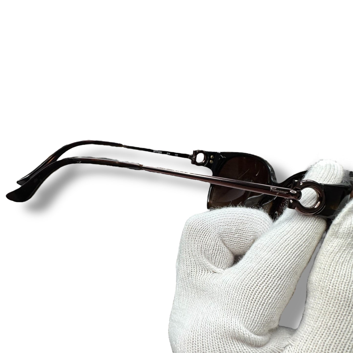 【11】未使用に近い!フェラガモ サングラス ガンチーニ ブラウン系