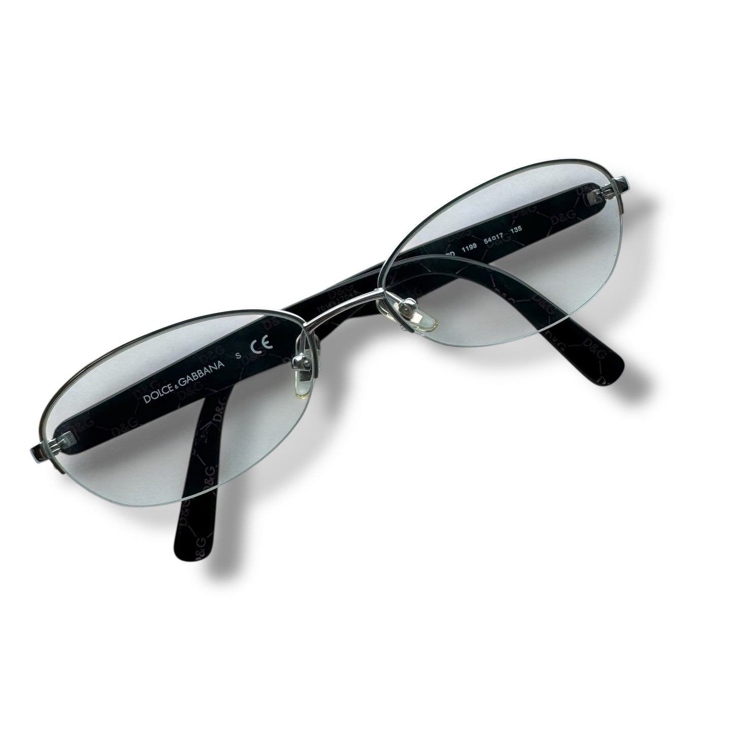 【12】未使用に近い!ドルチェアンドガッバーナ メガネ DG柄