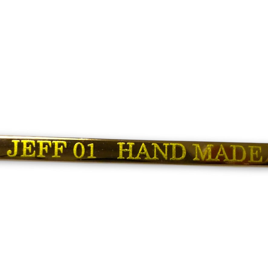 【52】未使用に近い!A.D.S.R サングラス ゴールド系 JEFF01