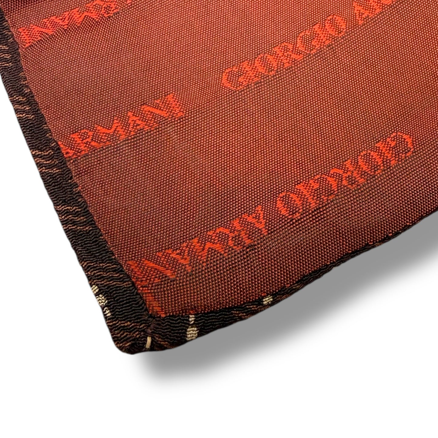 【7868】良品!ジョルジオアルマーニ ネクタイ 赤茶系