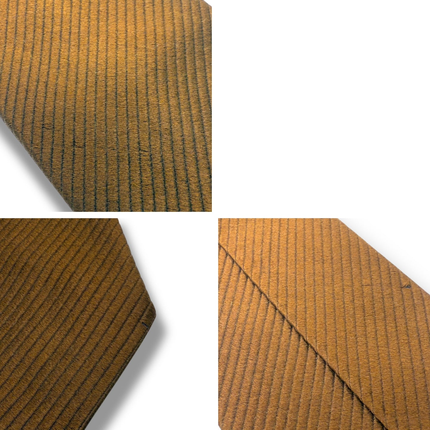 【7451】良品!エルメニジルドゼニア ネクタイ ブルー系 ブラウン系