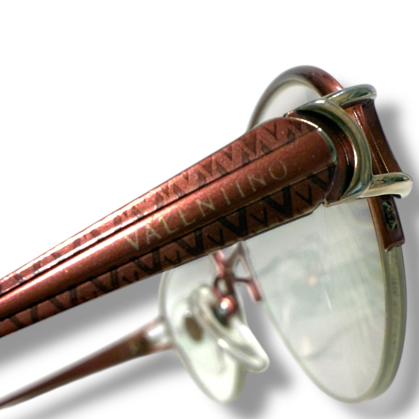 【34】良品!バレンティノ メガネ レッド系