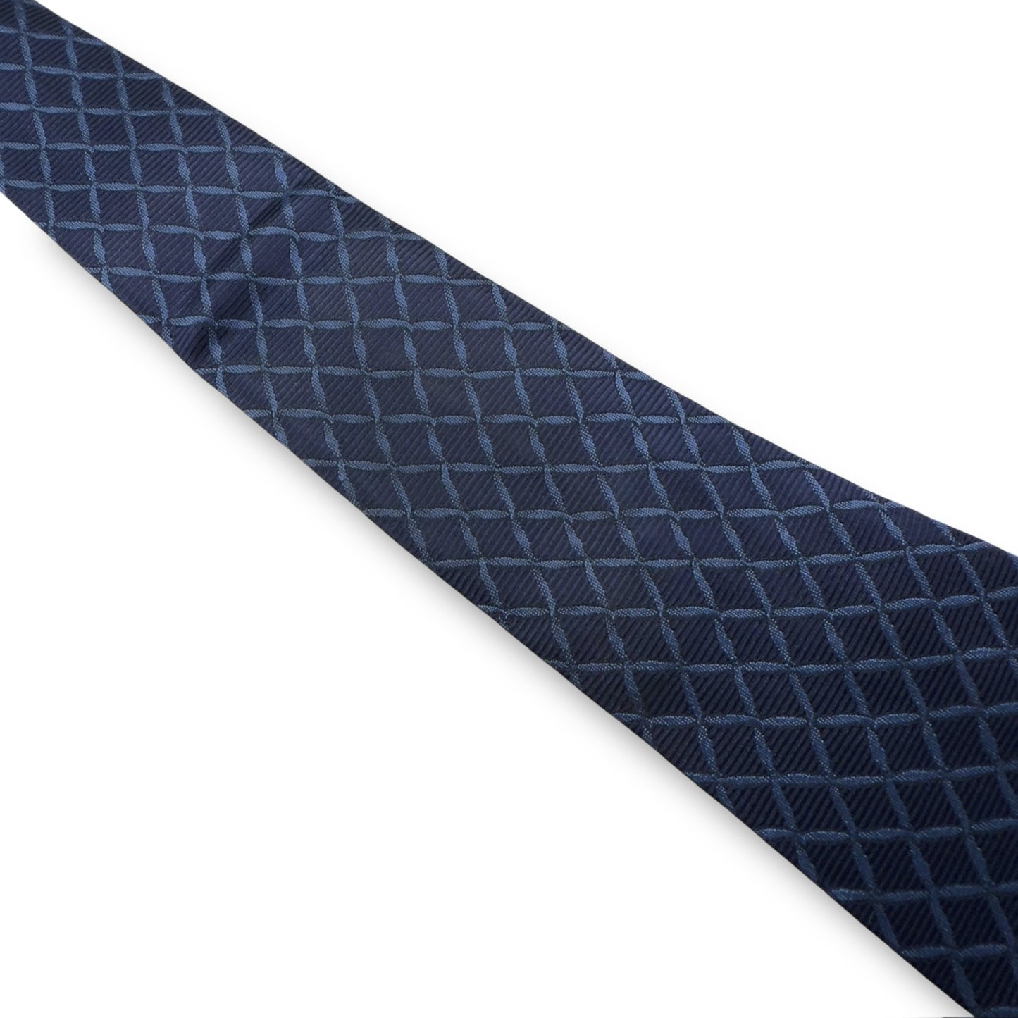 【7573】良品!ブルガリ ネクタイ ネイビー系