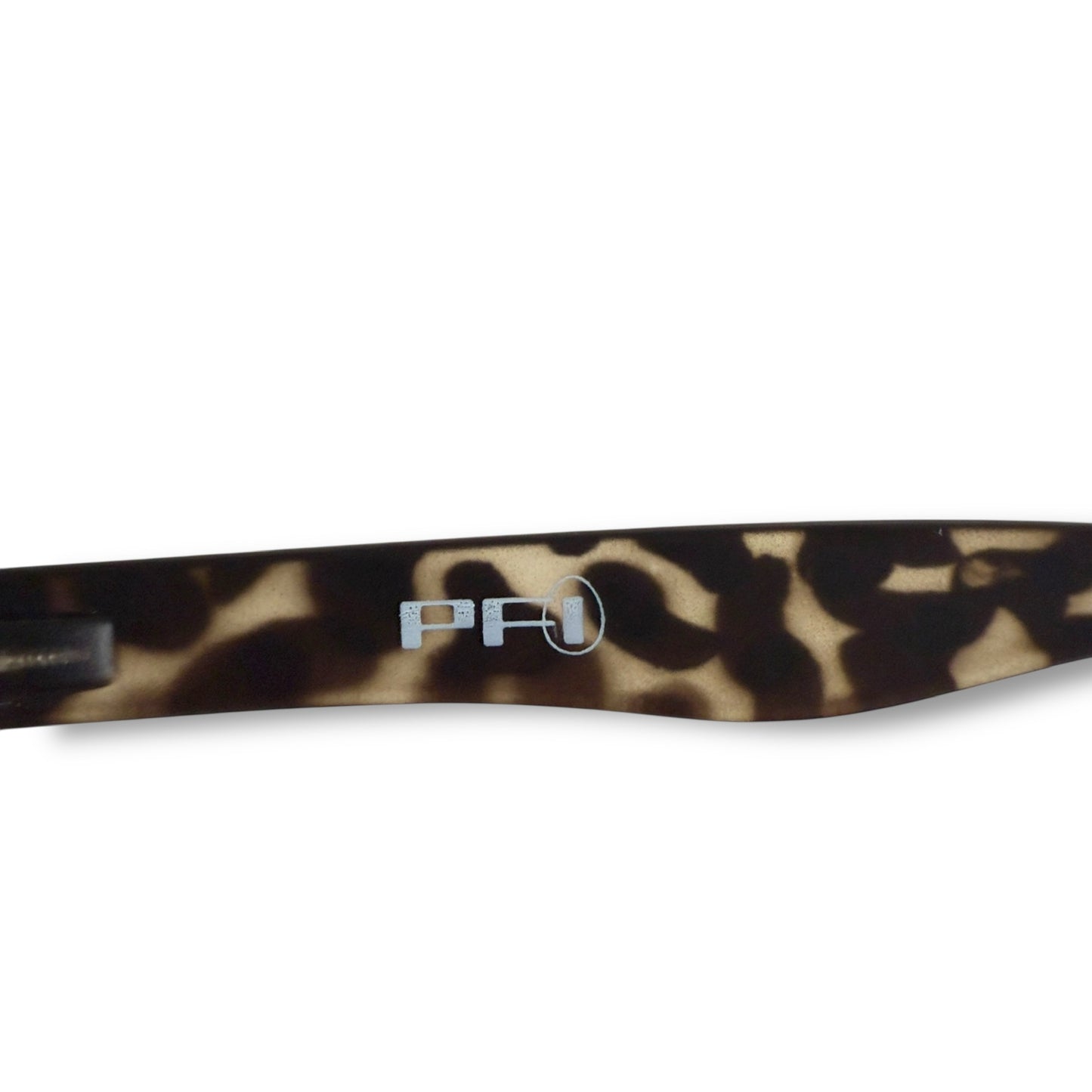 【22】未使用に近い!PFI メガネ ブラック系 ヒョウ柄系