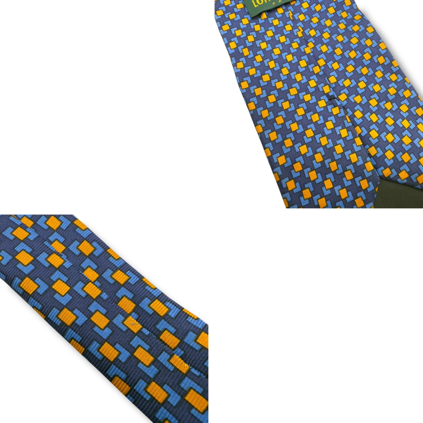 【7281】良品!ロンシャン ネクタイ ブルー系