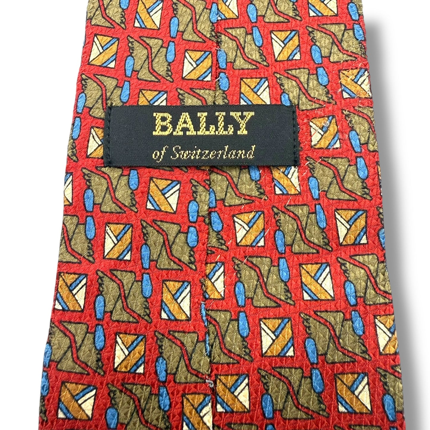 【7891】良品!バリー ネクタイ レッド系