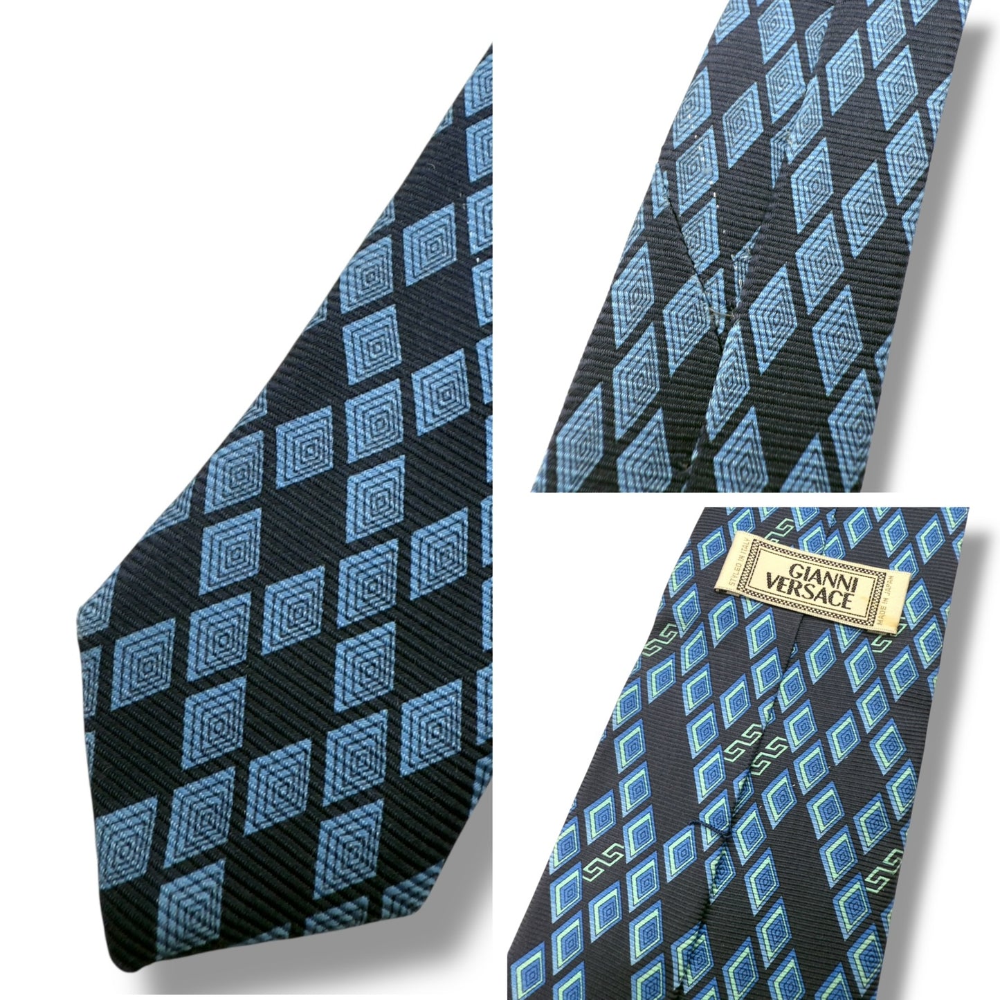 【7544】良品!ジャンニヴェルサーチ ネクタイ ブルー系