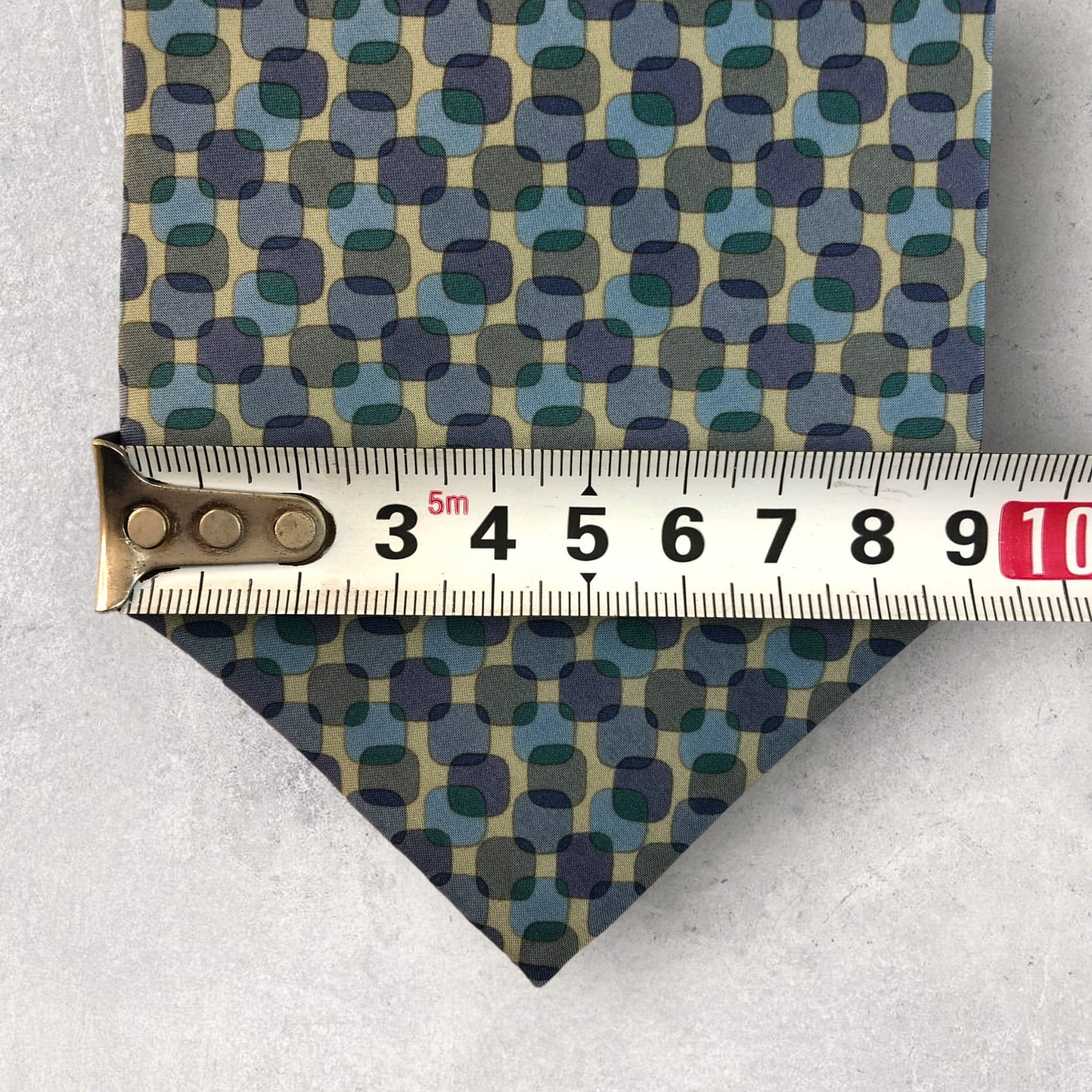 【6191】良品!ニナリッチ ネクタイ ブルー系 スクエア柄