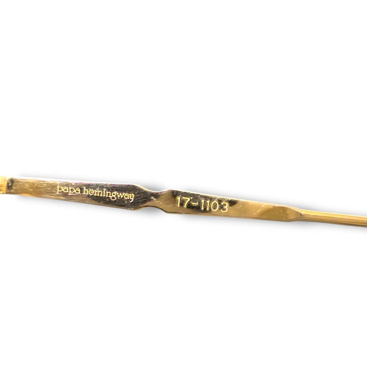 【36】美品!パパヘミングウェイ メガネ ゴールド系