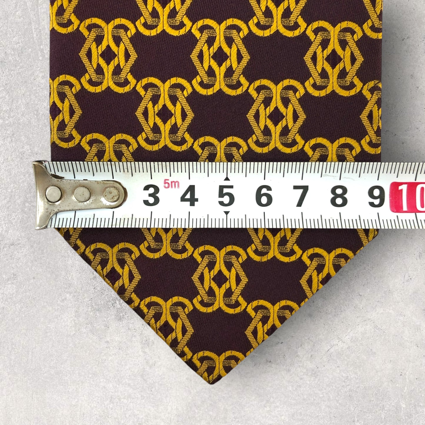 【6669】美品!ダーバン ネクタイ ワインレッド系