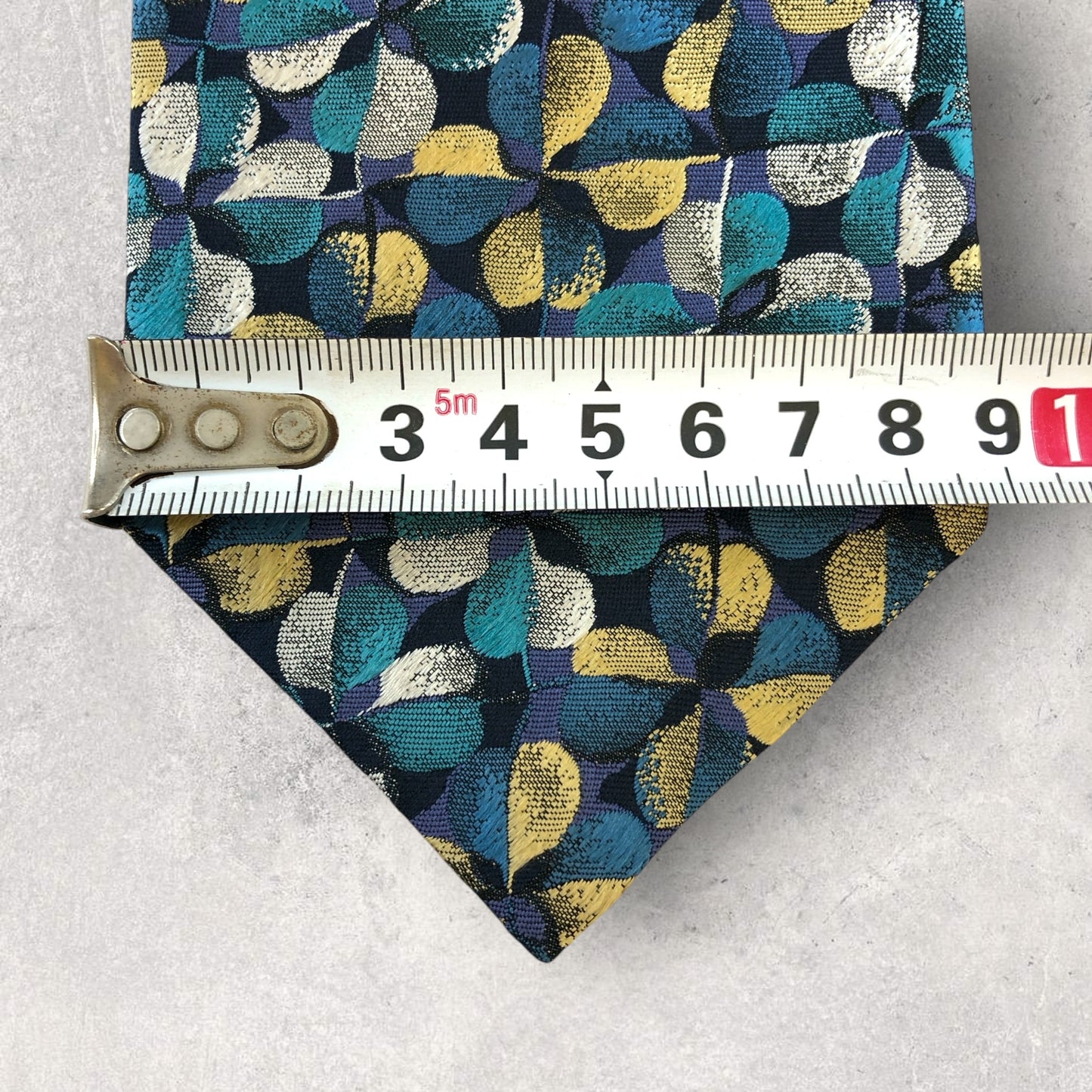 【6747】美品!ギンザタヤ ネクタイ 水色系 クローバー柄