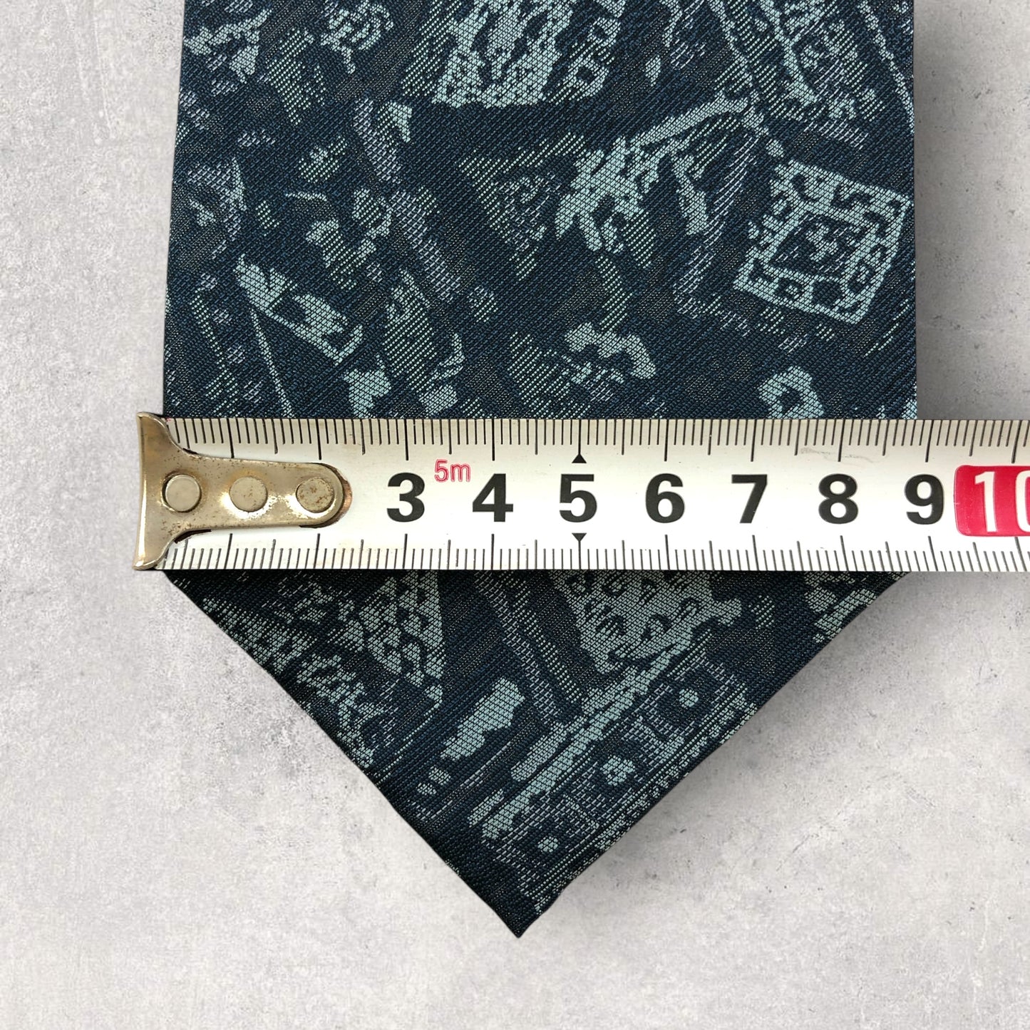 【6783】未使用保管品 ハカタオリ ネクタイ ブルーグリーン系