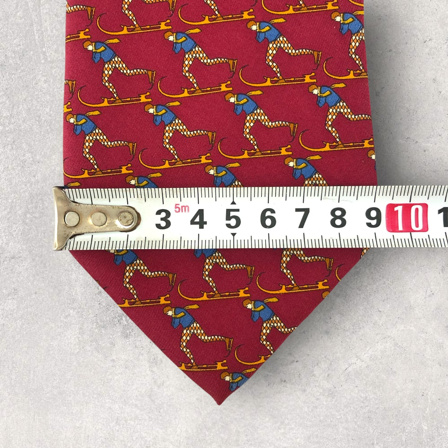 【6960】美品!サルヴァドーレフェラガモ ネクタイ レッド系