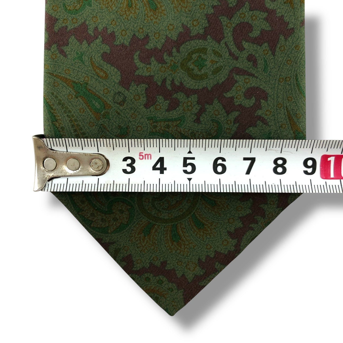 【7138】良品!ジョルジオアルマーニ ネクタイ グリーン系