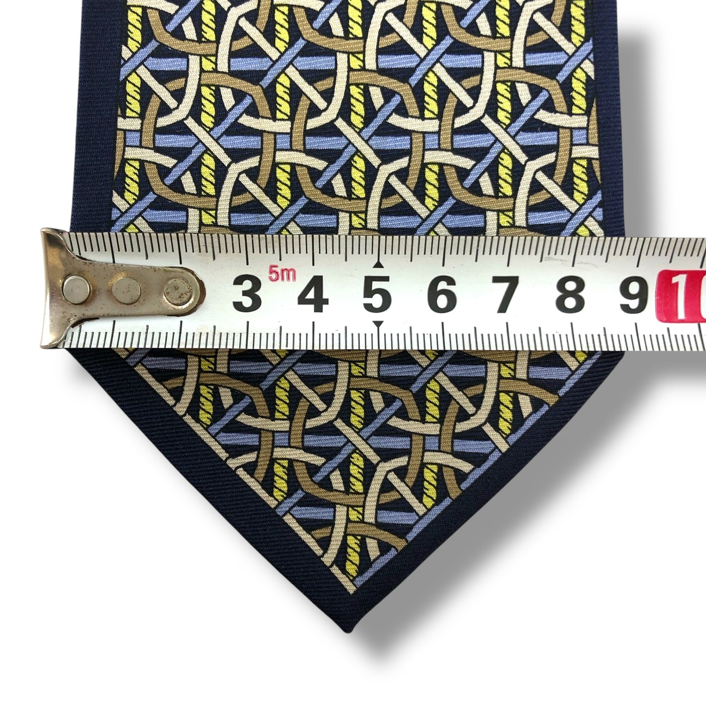 【7146】美品!ミラショーン ネクタイ ネイビー系