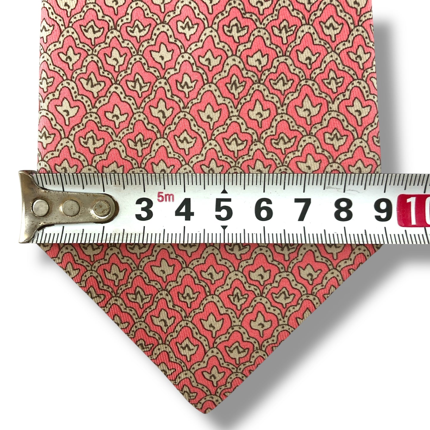 【7173】美品!エルメス ネクタイ ピンク系