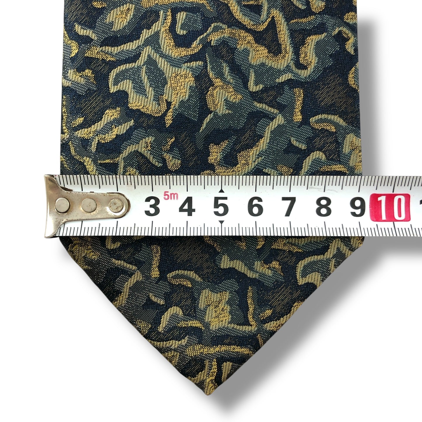 【7177】美品!イヴサンローラン ネクタイ グリーン系