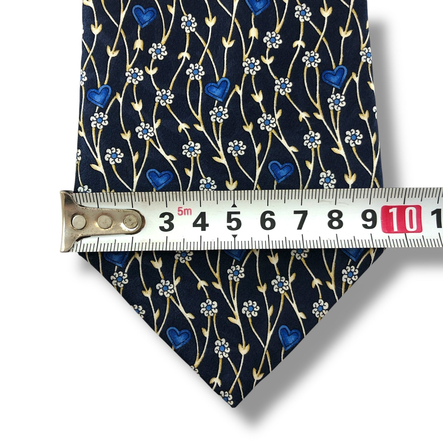 【7208】美品!ランバン ネクタイ ブルー系 花柄