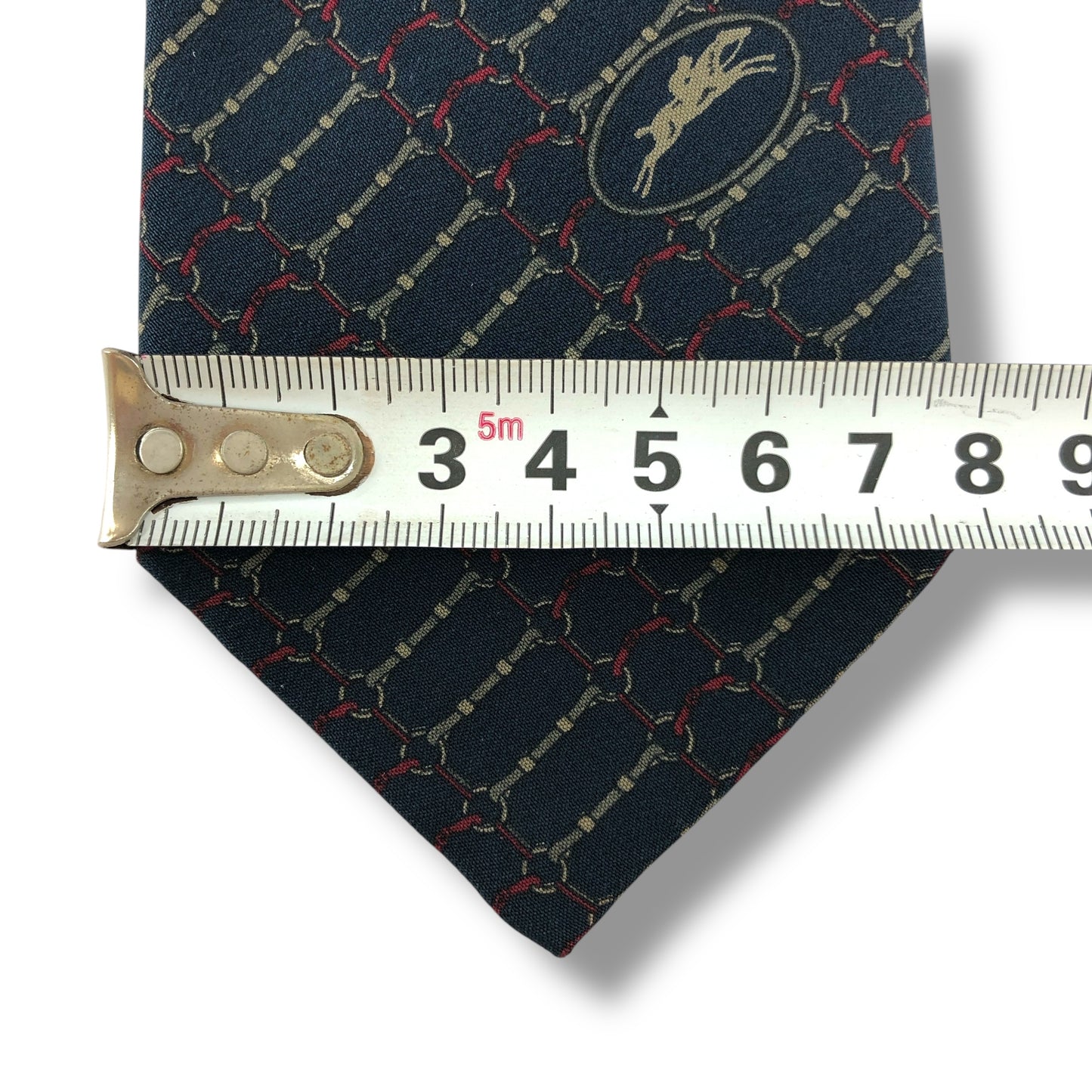 【7237】美品!ロンシャン ネクタイ ネイビー系