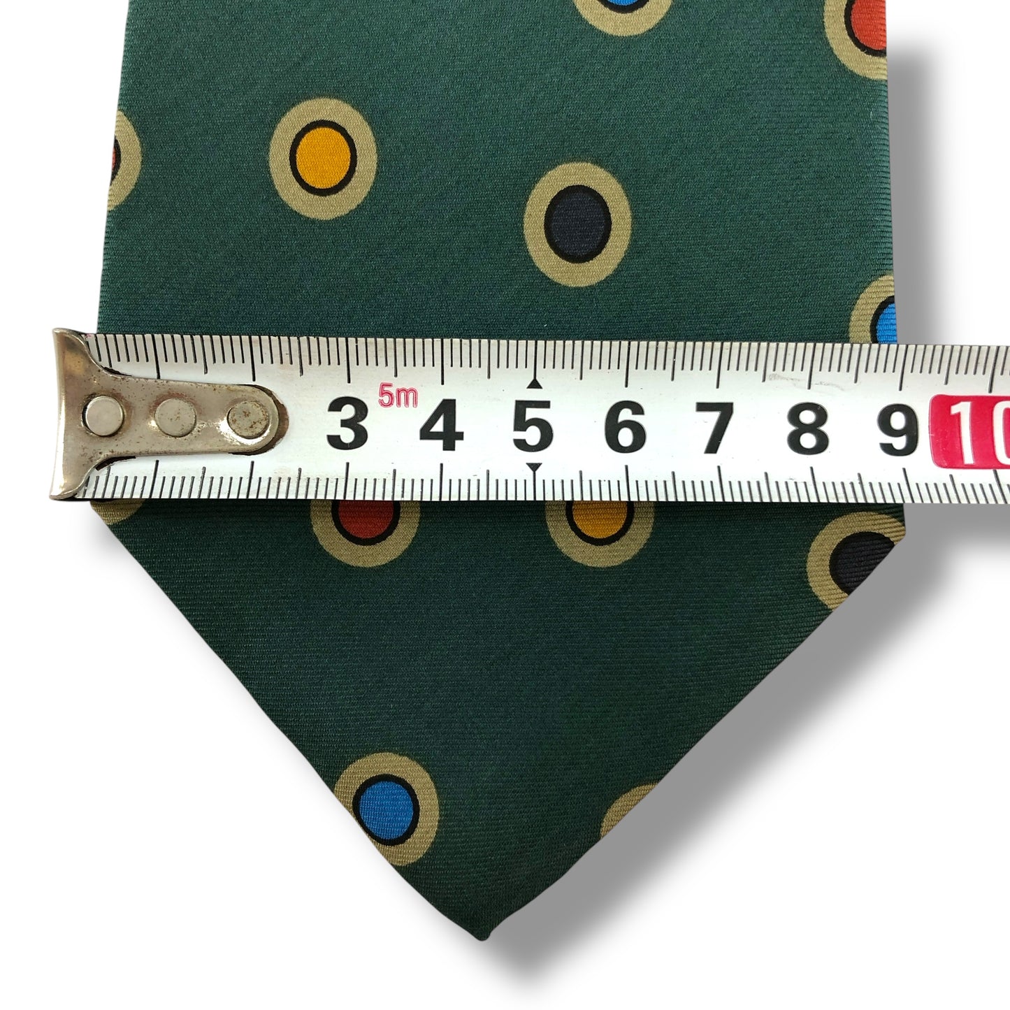 【7248】美品!ヒューゴボス ネクタイ グリーン系