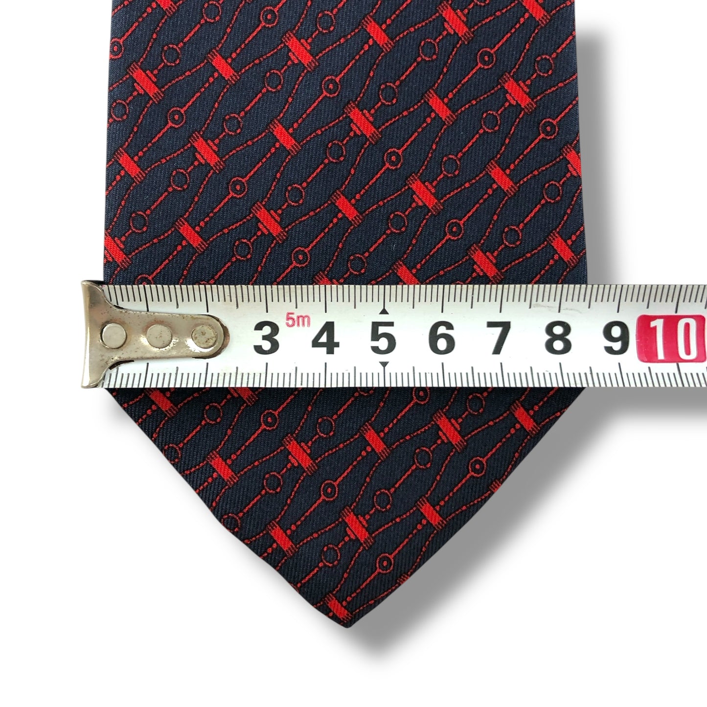 【7258】美品!セリーヌ ネクタイ ネイビー系