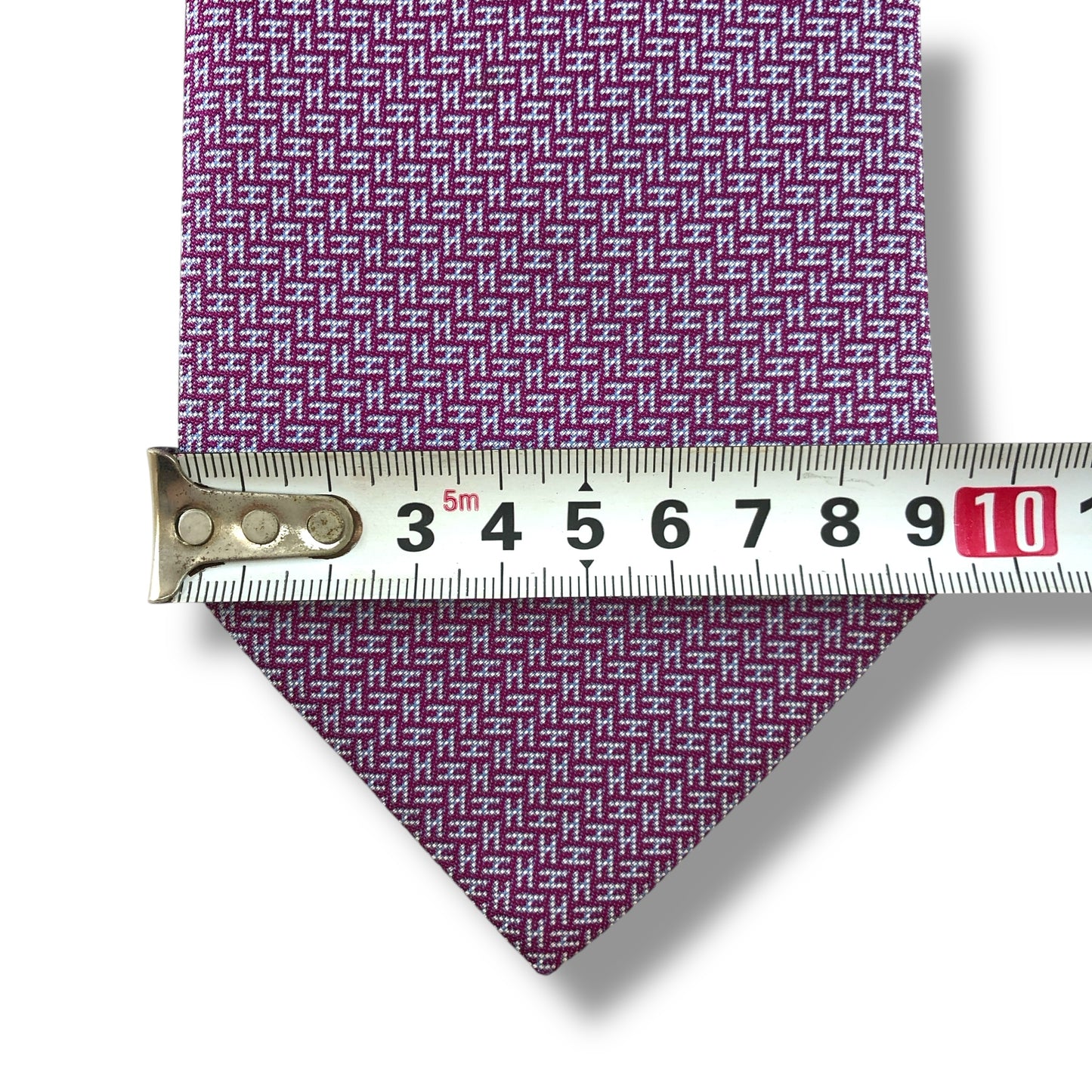 【7276】美品!エルメス ネクタイ パープル系