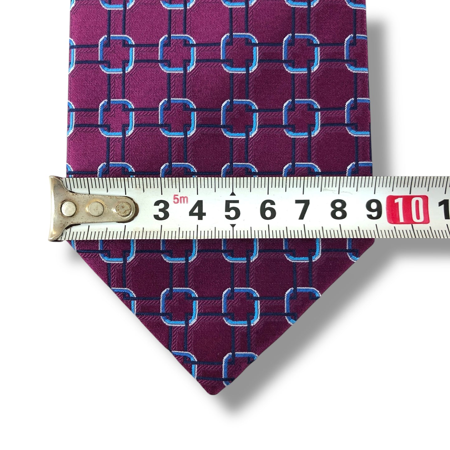 【7298】美品!エルメジルドゼニア パープル系 ネクタイ