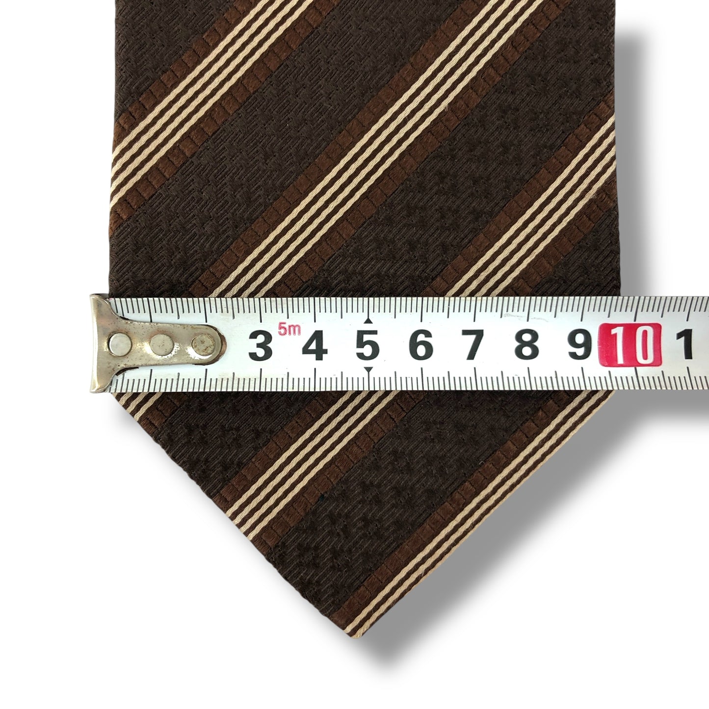 【7317】美品!エンポリオアルマーニ ネクタイ ブラウン系