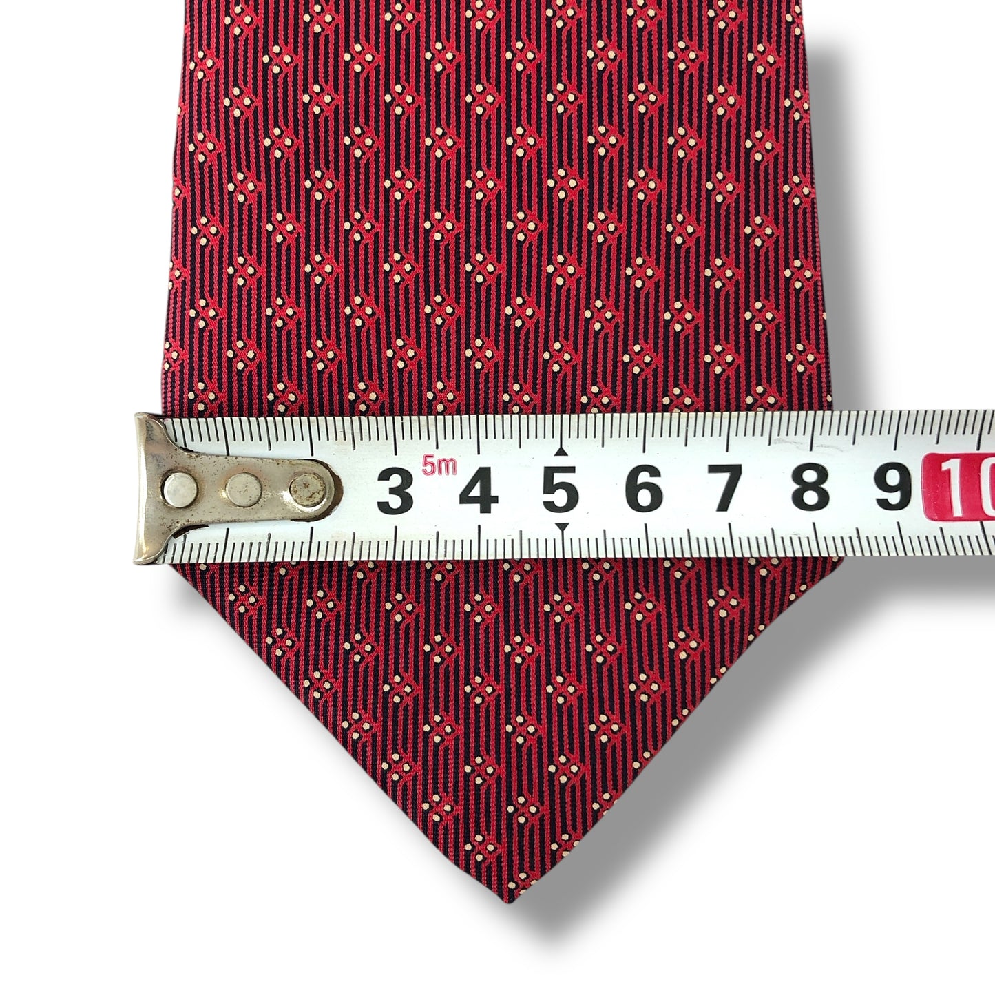 【7355】美品!ニナリッチ ネクタイ レッド系