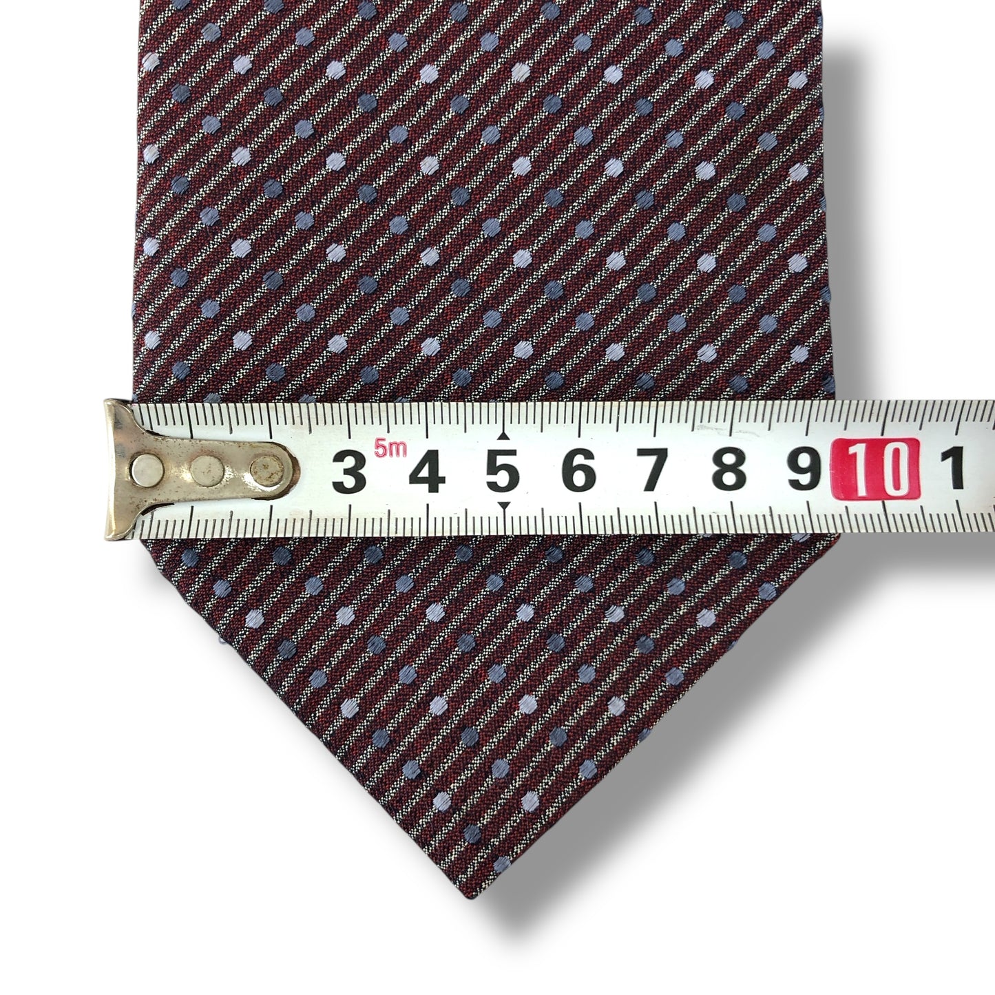 【7361】美品!バーバリー ネクタイ レッド系 ホースロゴ