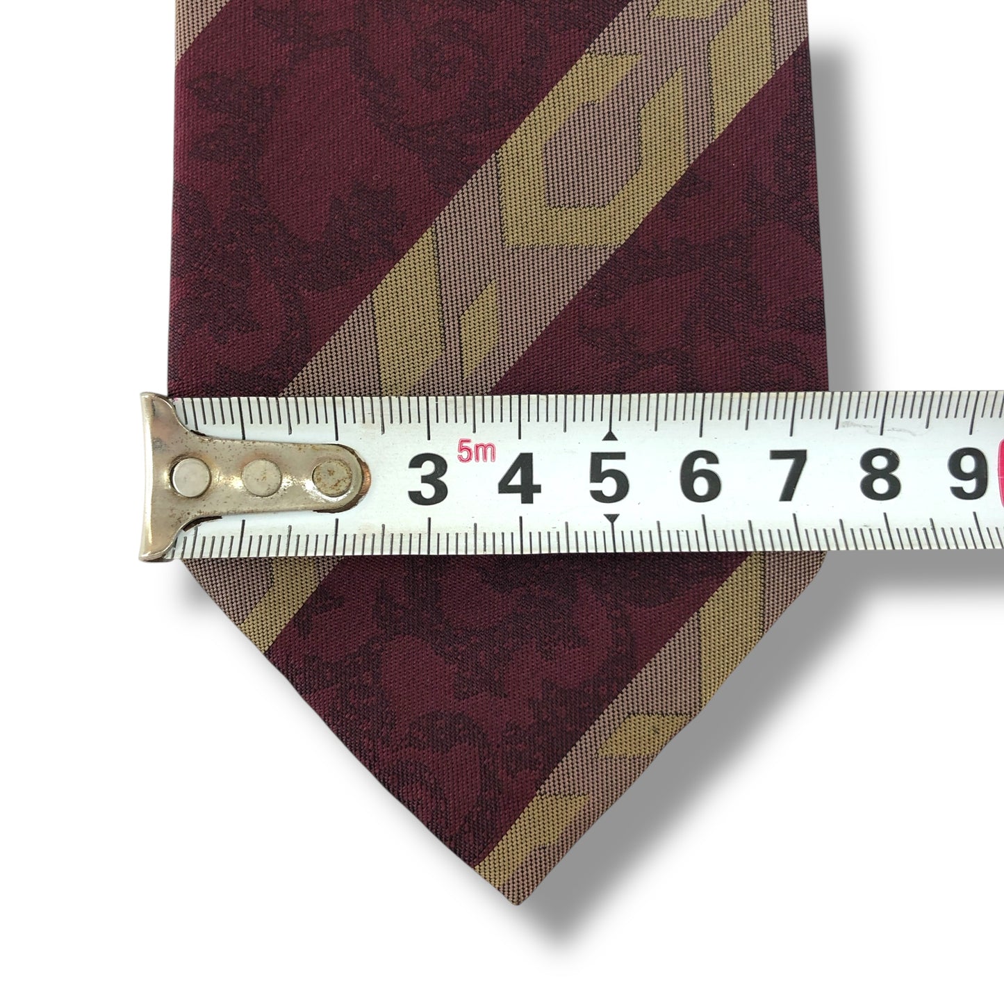 【7362】美品!シャルルジョルダン ネクタイ ワインレッド系