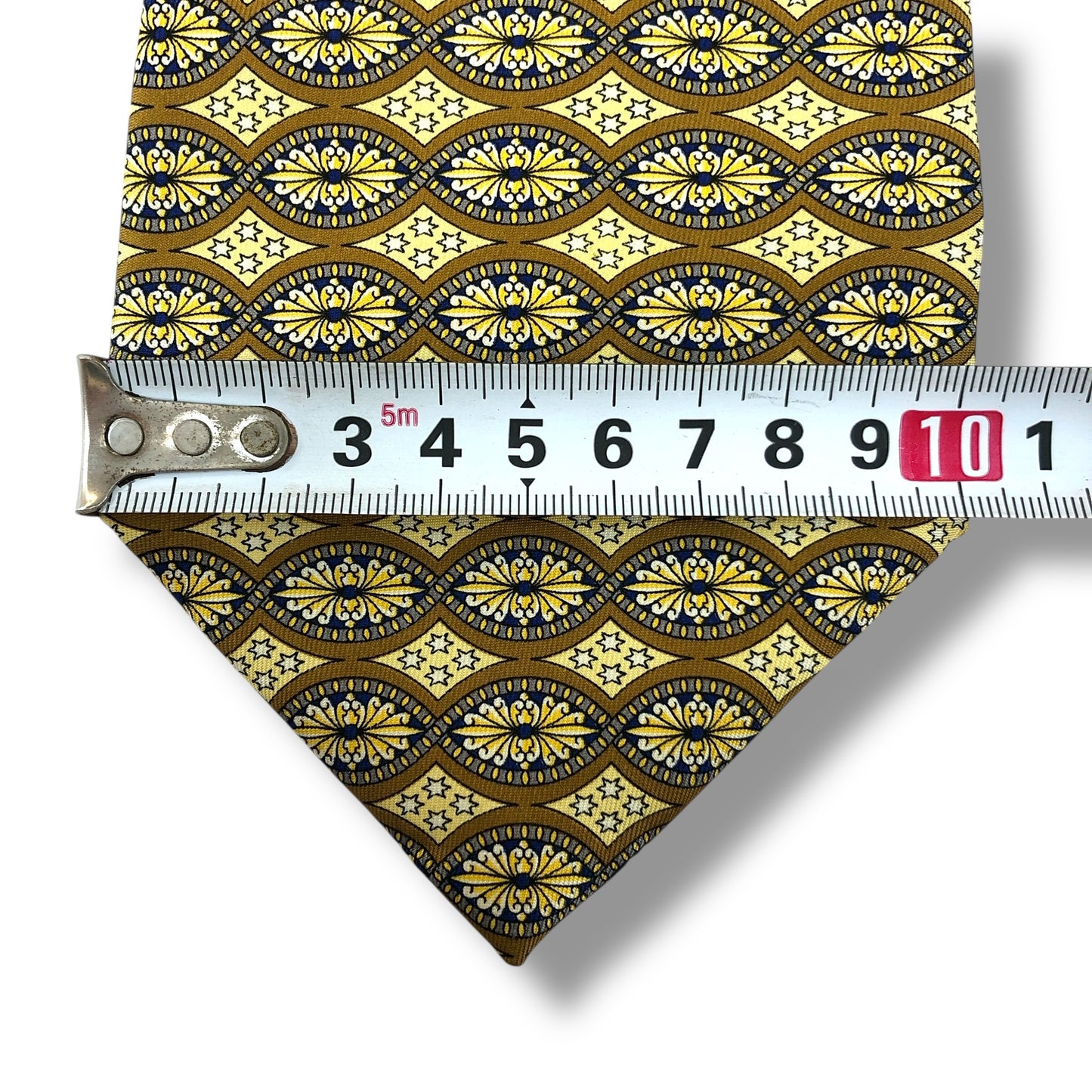 【7370】美品ー良品!クリスチャンディオール ネクタイ イエロー系