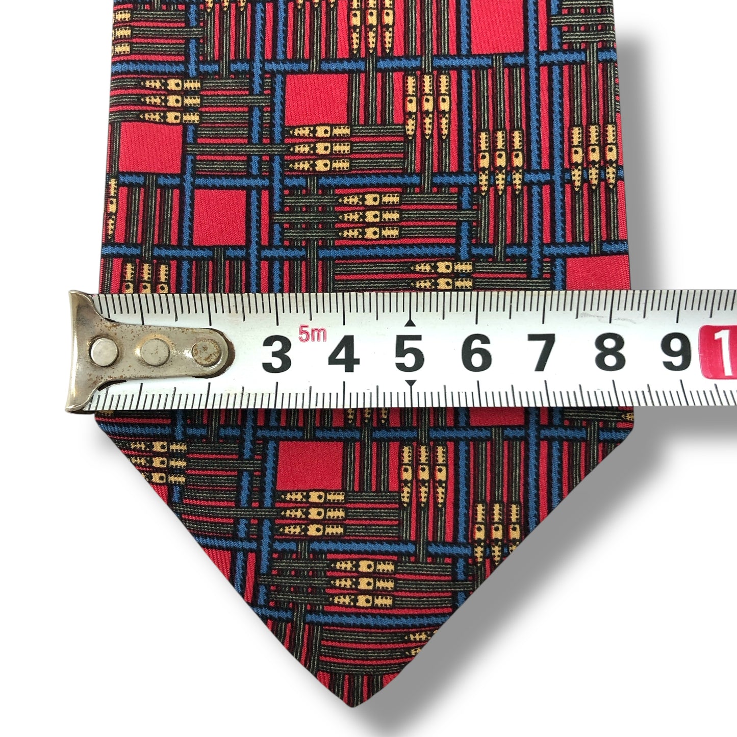 【7403】美品ー良品!エルメス ネクタイ レッド系