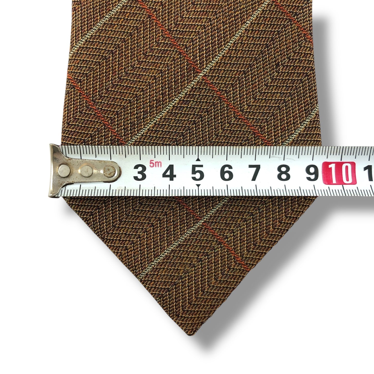 【7405】美品ー良品!エルメス ネクタイ ブラウン系