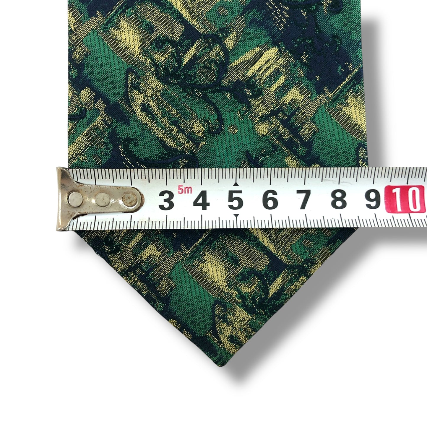 【7437】美品ー良品!ケンゾー ネクタイ グリーン系