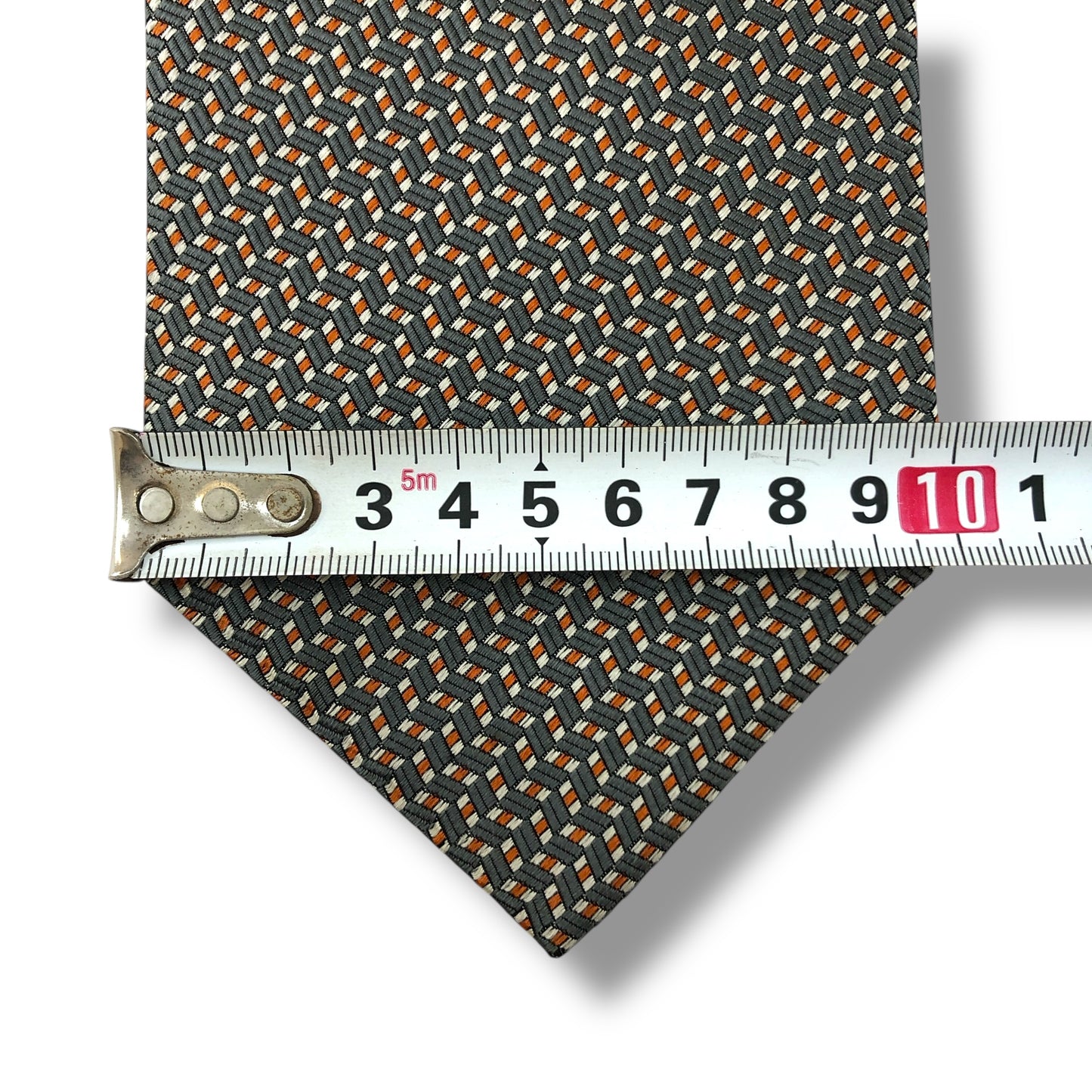 【7450】美品!レノマ ネクタイ シルバー系