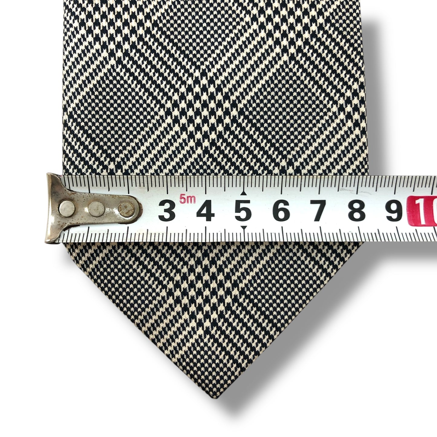 【7452】美品!アクアスキュータム ネクタイ グレー系 チェック