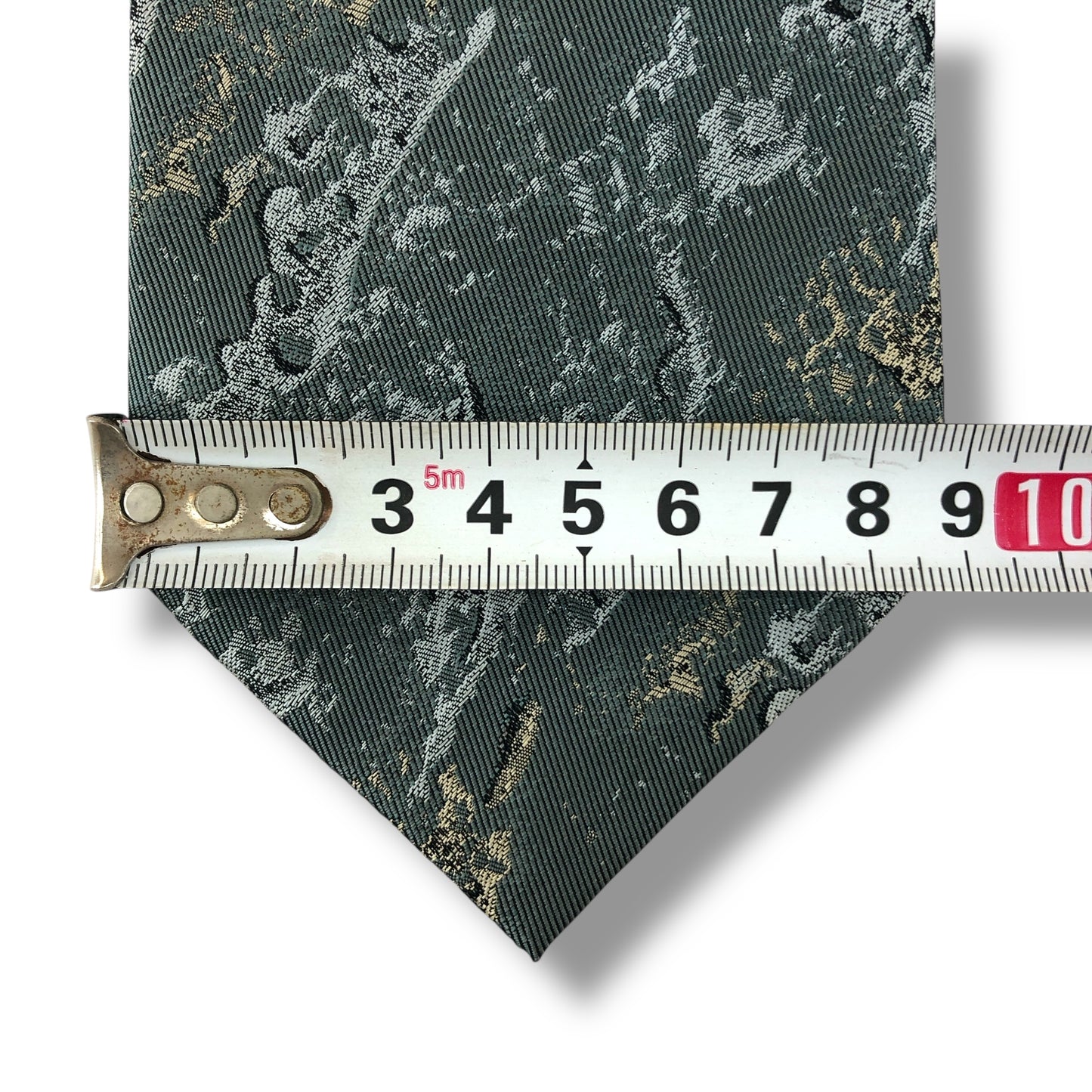 【7537】美品!イッセイミヤケ ネクタイ グリーン系