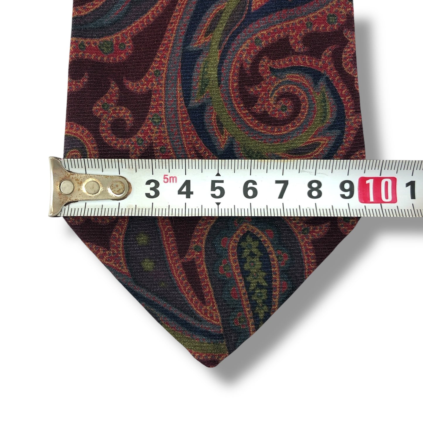 【7543】美品!エトロ ネクタイ ボルドー系