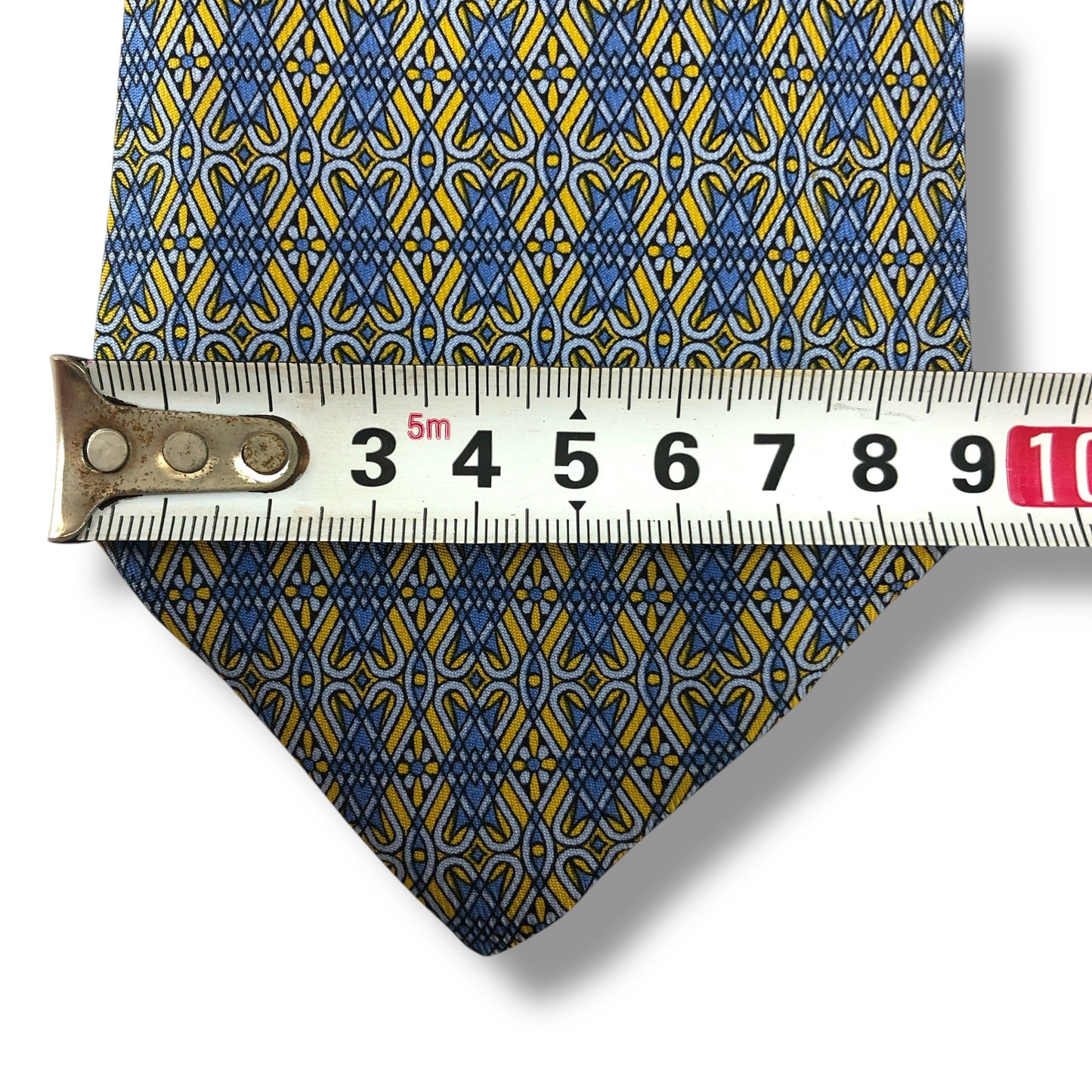 【7552】美品!エルメス ネクタイ 水色系