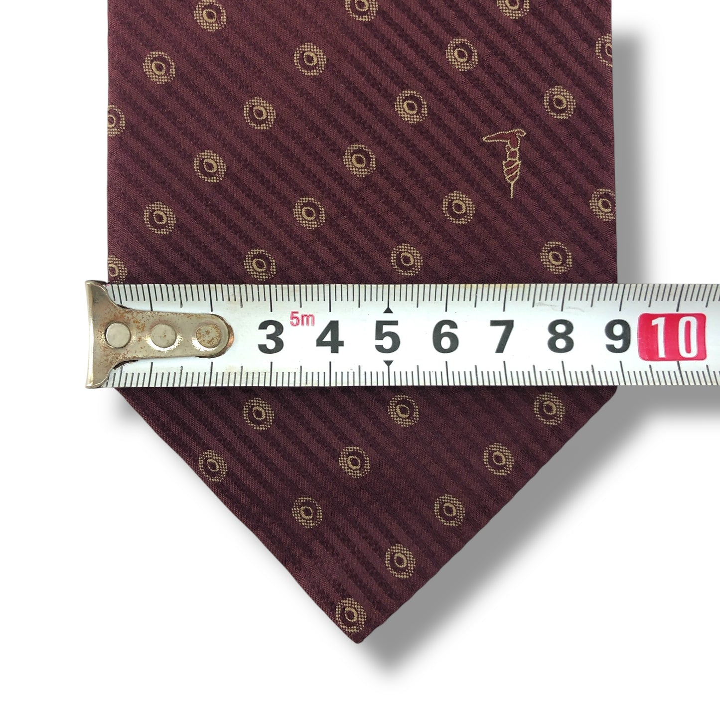 【7609】美品!トラサルディ ネクタイ ボルドー系