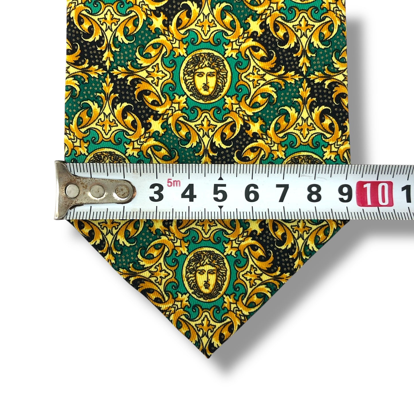 【7622】美品!ジャンニヴェルサーチ ネクタイ グリーン系