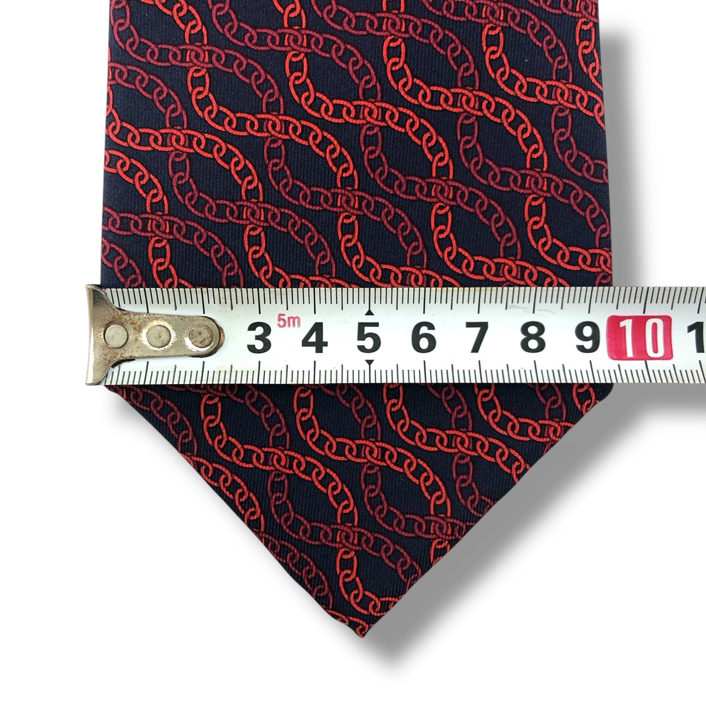 【7637】未使用保管品 グッチ ネクタイ レッド系