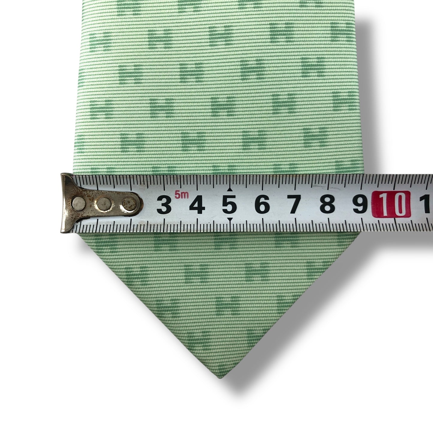 【7655】美品!エルメス ネクタイ ライトグリーン系