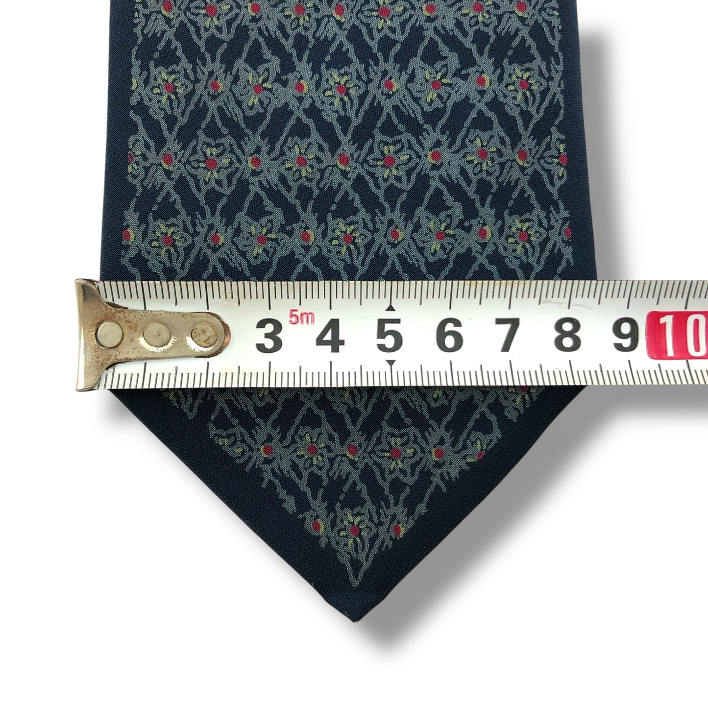 【7676】良品!ミラショーン ネクタイ ネイビー系