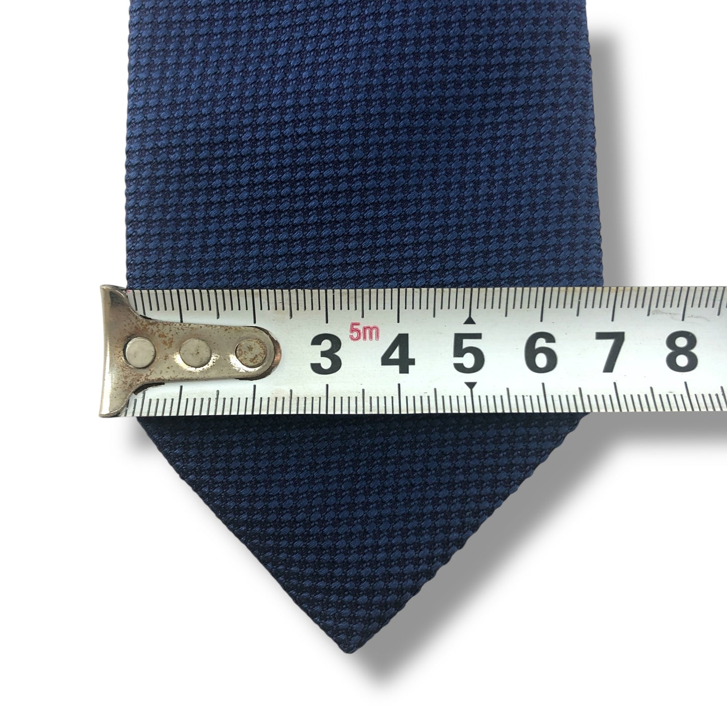 【7703】美品!ダンヒル ネクタイ ブルー系 ナロータイ