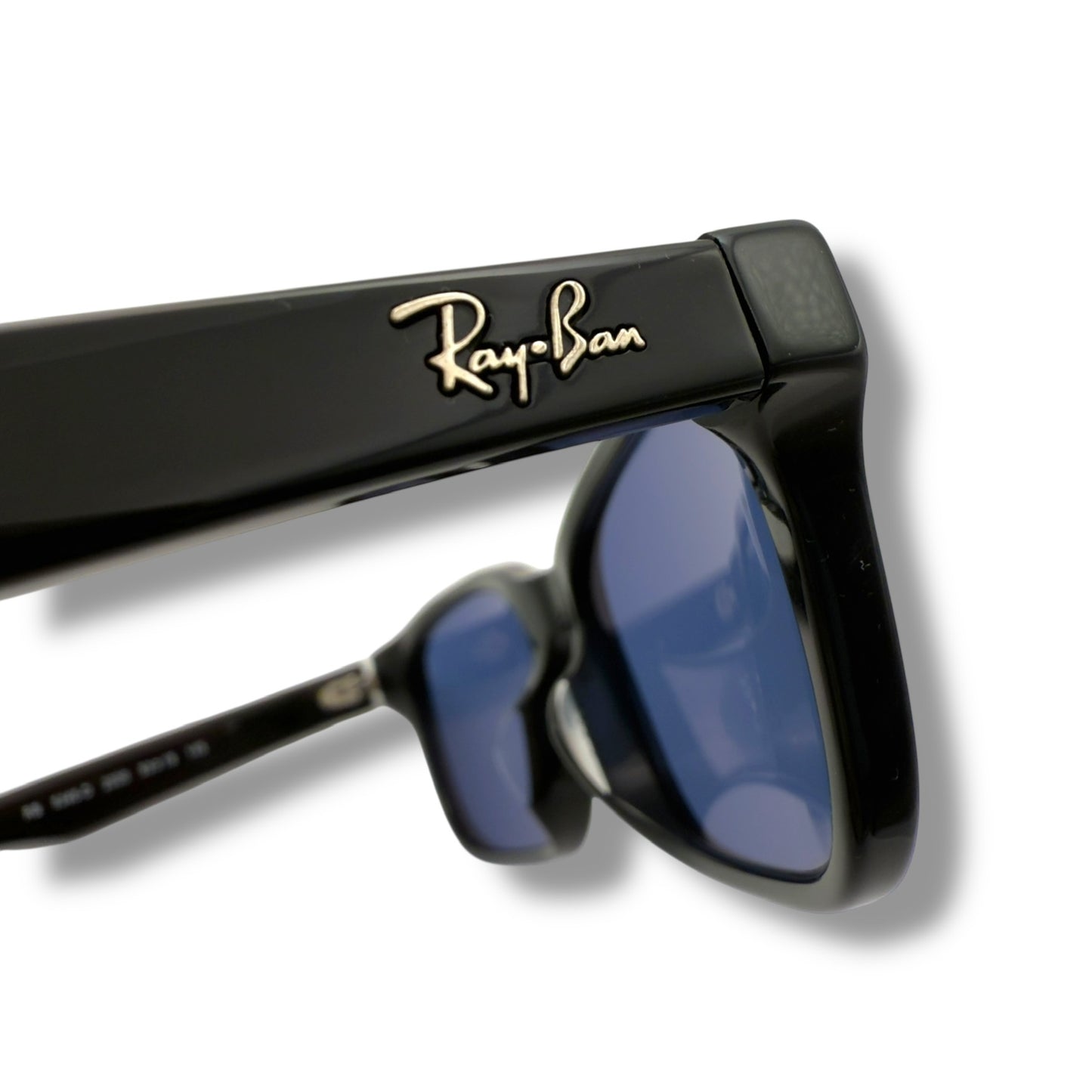 【81】美品ー良品!レイバン サングラス ブラック系 RB5345-D 青レンズ