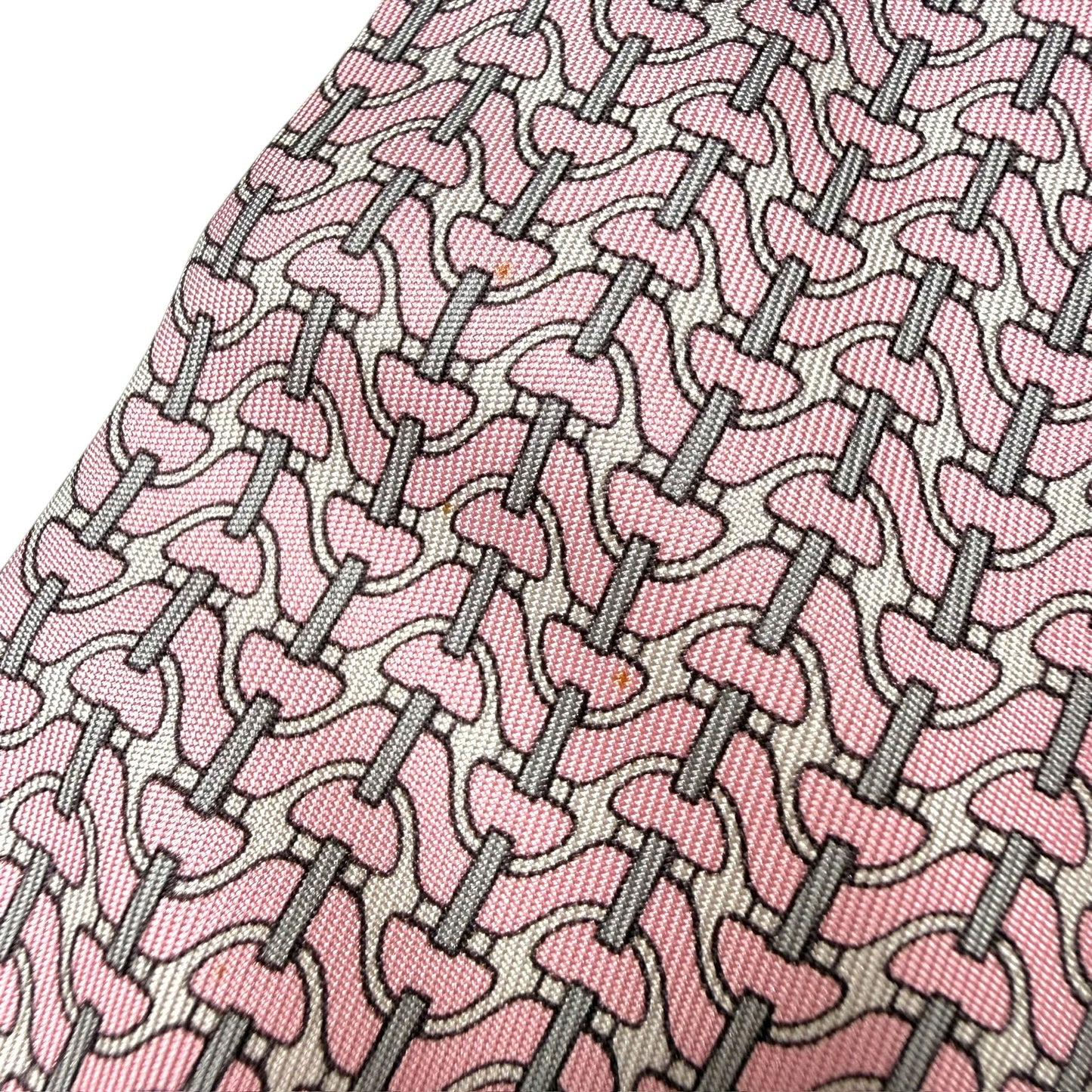 【8562】良品!エルメス ネクタイ 薄ピンク系