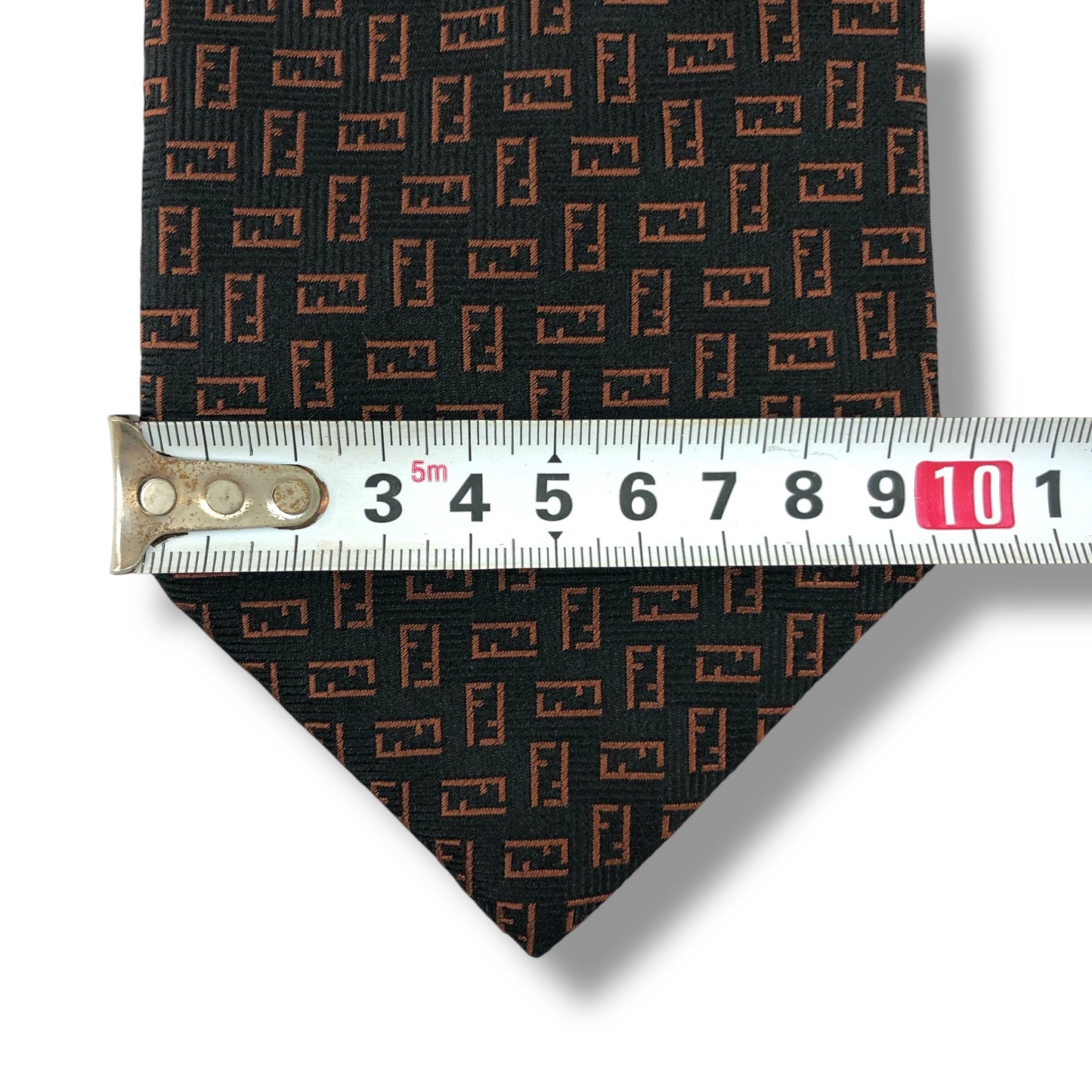 【7857】美品!フェンディ ネクタイ ブラック系