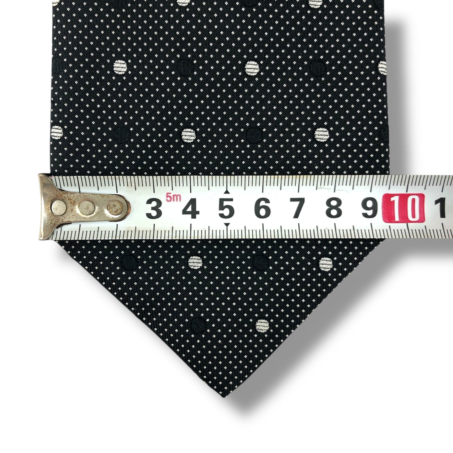 【7875】美品!ジョルジオアルマーニ ネクタイ ブラック系